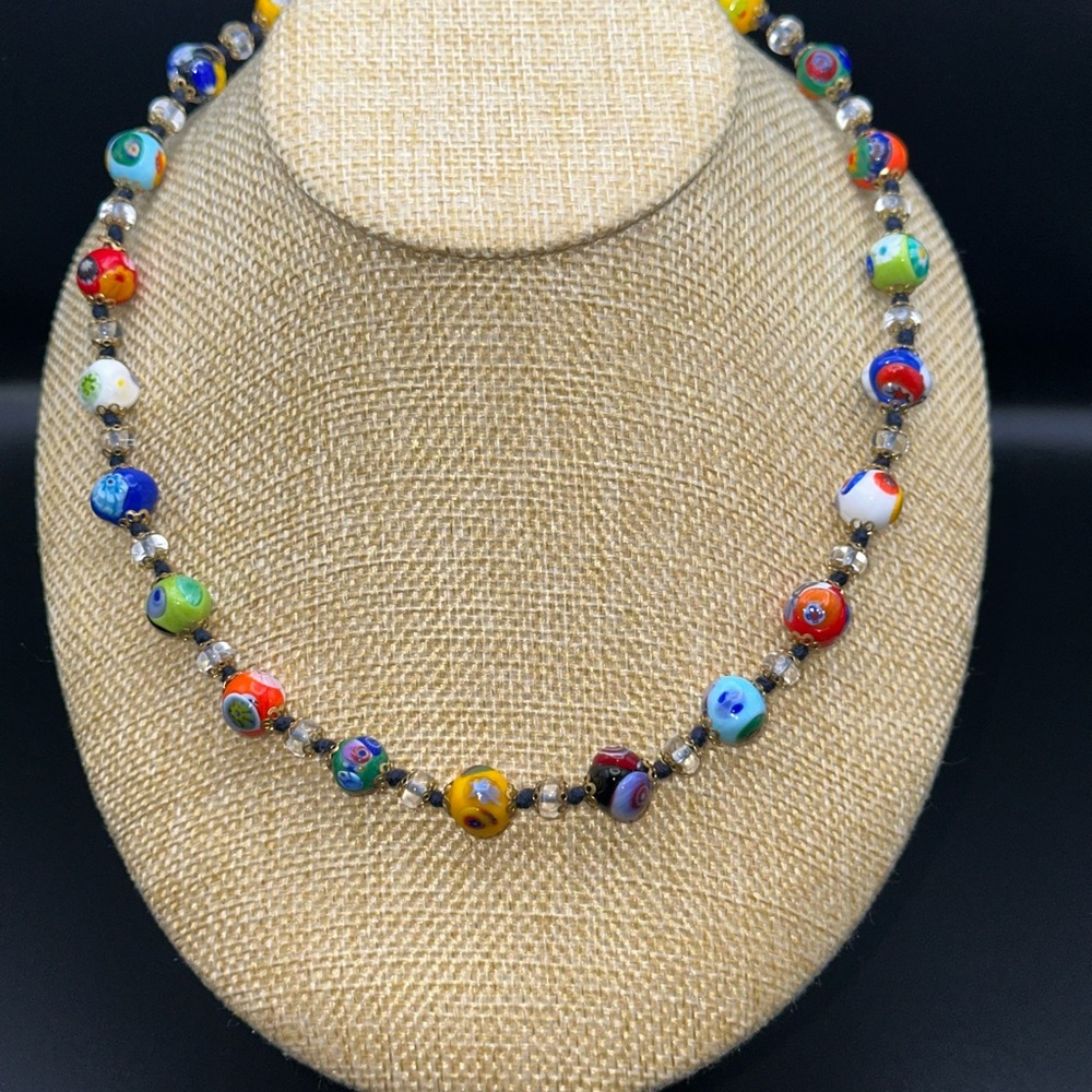 Genuine Italian Murano Beaded Necklace. Price is firm.